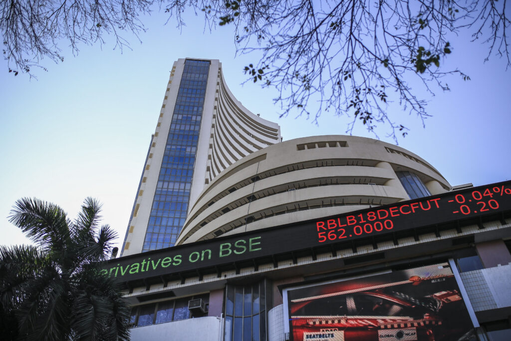 This image shows the building of BSE at dalal street, mumbai